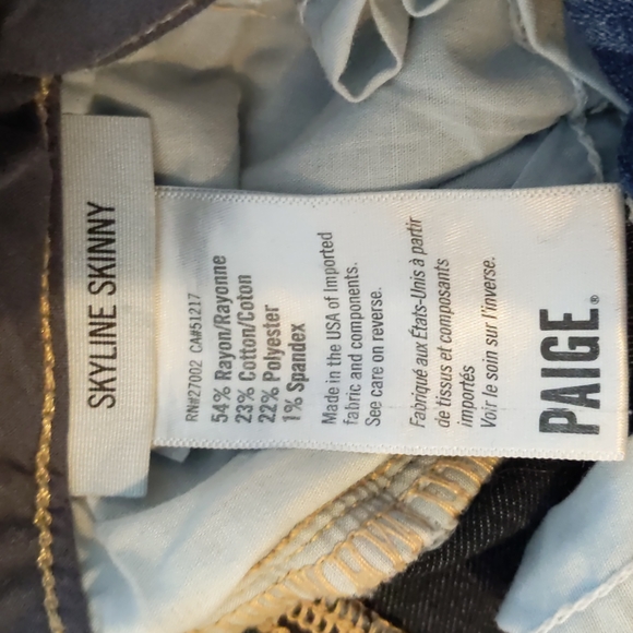 Paige denim skyline skinny sz26 - Picture 3 of 3
